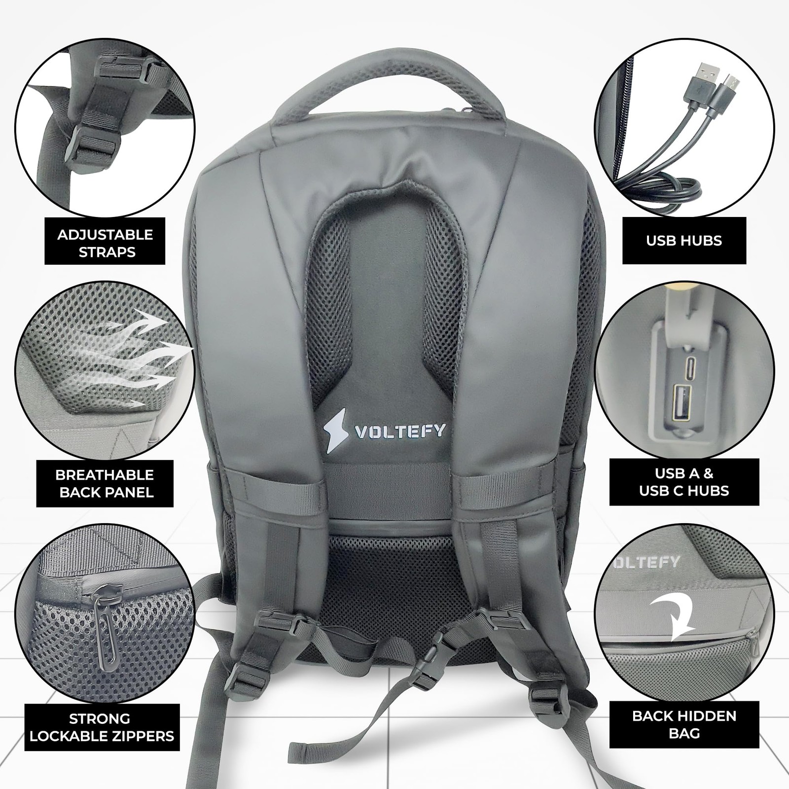 LED Backpack with Programmable Screen, Motorcycle… - image 4