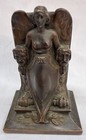 Circa 1920 Jennings Brothers Metal Book Ends "The Lady of the Theatre" — photo 2
