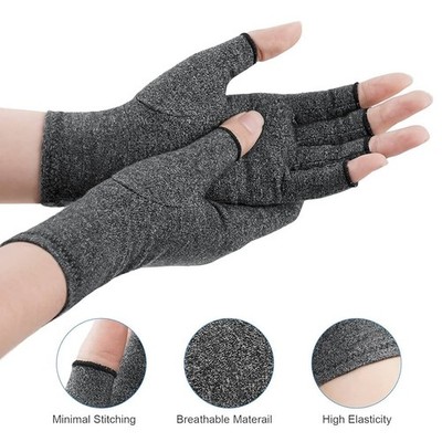 Anti Arthritis fingerlose Kupfer Kompressionshandschuhe Handstütze Schmerzlinderung UK