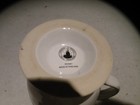 DISNEY THEME PARK CHEF MICKEY FOOTED COFFEE MUG BLUE & WHITE — photo 3