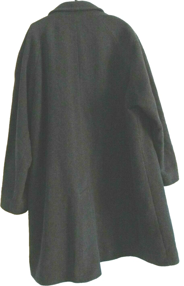 ABRIGO UTEX PARA HOMBRE MEZCLA DE LANA NYLON CARBÓN MEZCLA DE LANA ABRIGO DE CALIDAD TALLA 46 Foto 3 de 4