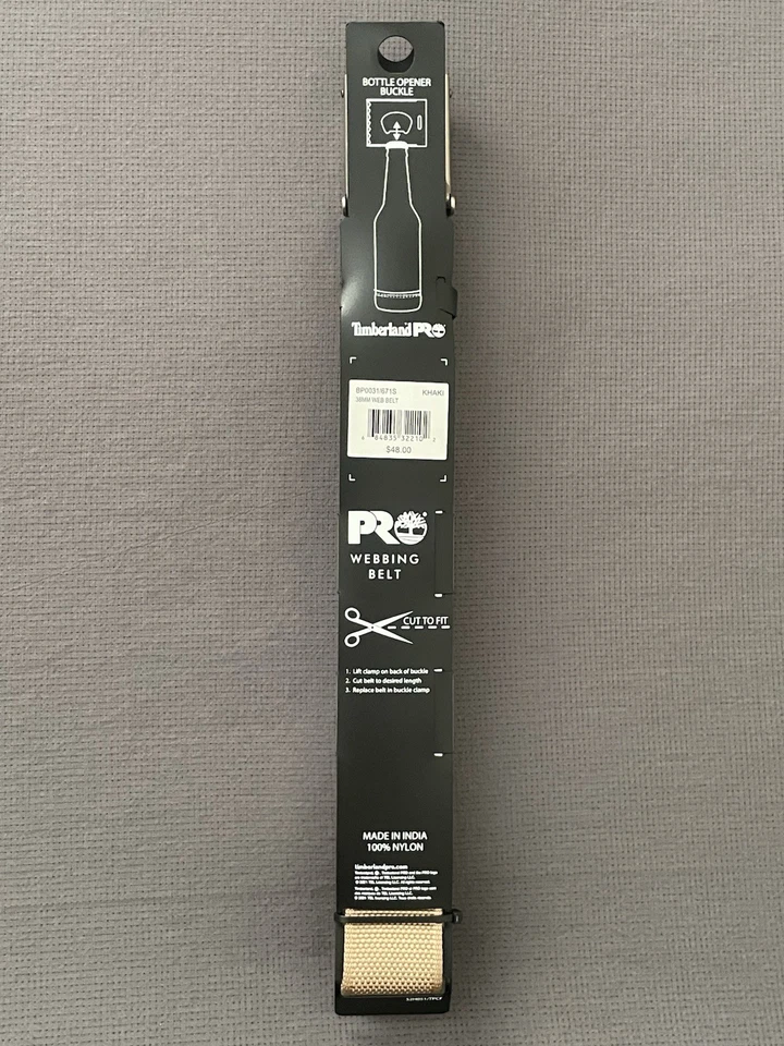 Nuevo con etiquetas Cinturón Timberland PRO Nylon 38mm Correas BP0031/671S Caqui Se Ajusta a Talla 44 Foto 4 de 4