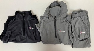 Berghaus Dark Grey Shirt & Light Grey Tracksuit & Hoodie Kids 4 5Years UK CG E34