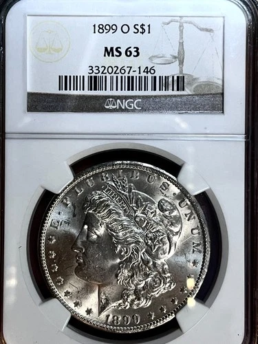1899 O MORGAN DOLLAR  NGC CH BU  BEAUTIFUL  BLAZER start .99