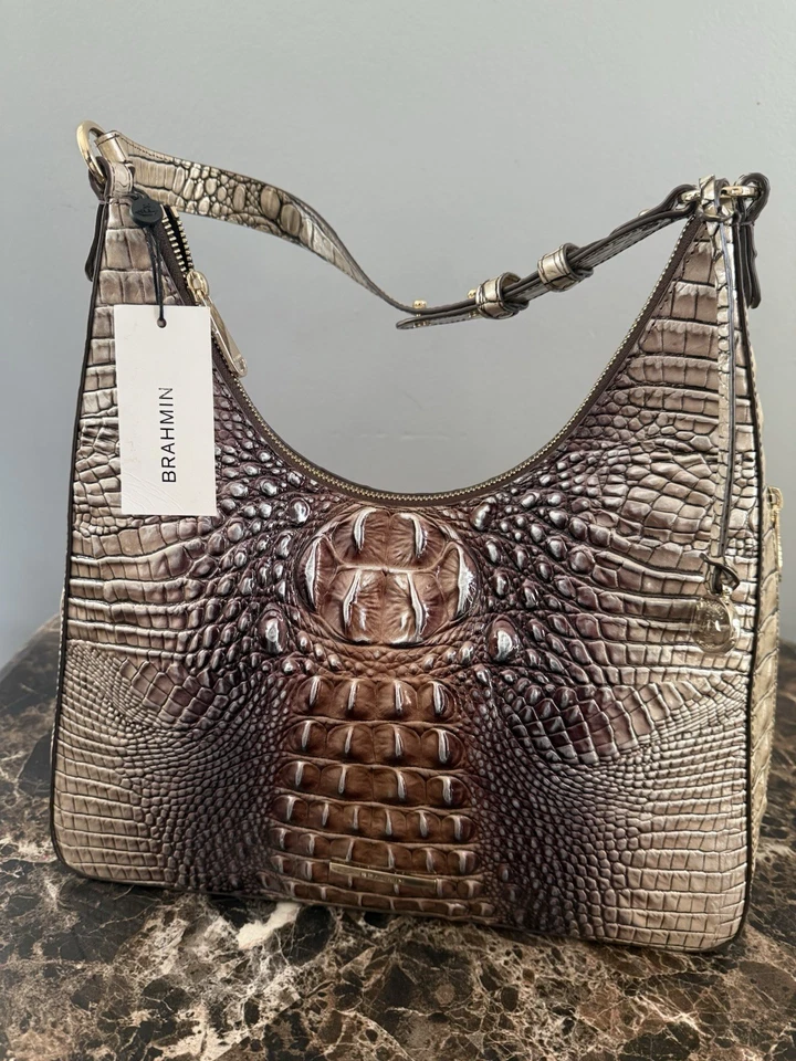 Bolso de hombro de cuero Brahmin Tabitha Ombre Melbourne Foto 3 de 4