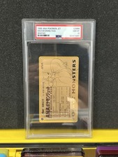 1998 Mewtwo ANA Pokemon Jet Gold Boarding Pass Pop 49 Charizard Mew Snorlax