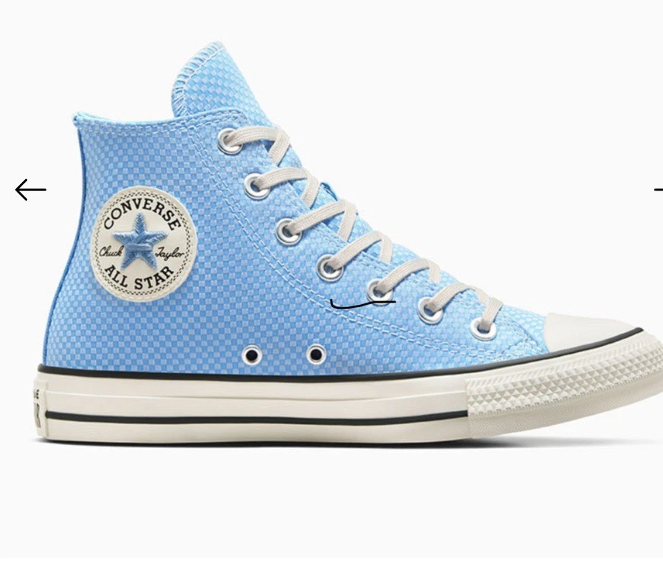 CONVERSE CHUCK TAYLOR SNEAKER ALTE BLU 7 5 donna
