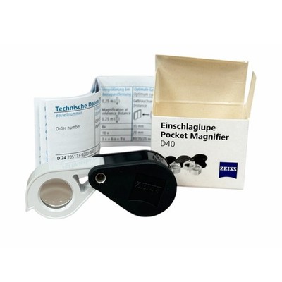 Carl Zeiss D40 triplet pocket loupe x10 | eBay