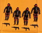 vintage GI G.I. Joe gijoe iRON GRENADIERS figure lot x4 incomplete FREE SHIP