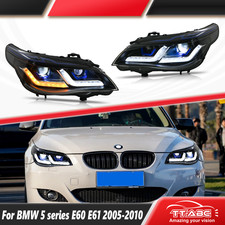 Led Headlight For 2005-2010 Bmw 5 Series E60 E61 Front Lamps Sequential Signal