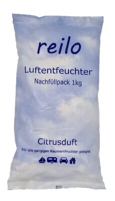 30x 1kg reilo "Citrusduft" Raum- Luftentfeuchter Granulat im Vliesbeutel
