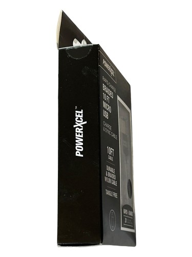 Rapid Charge PowerXcel Braided 10 Ft. Micro USB Charge & Sync Cable - Black - Picture 4 of 5