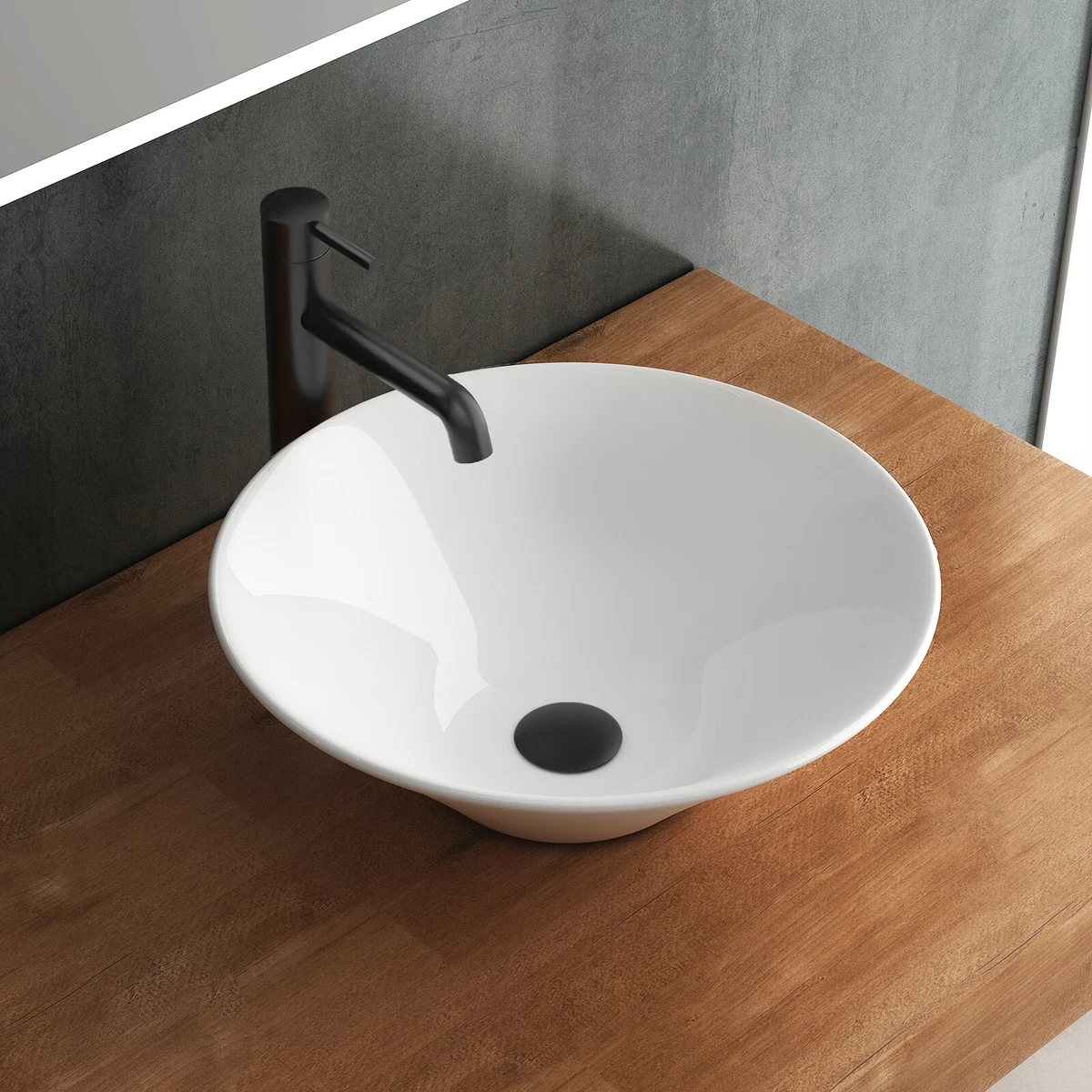 Eckwaschbecken, HäNge-Waschbecken In Eckform, Waschbecken, Waschbecken Gäste Wc Becken Mit Armatur Hänge Badunterschrank BadezimmermöBel, Verwendet In
