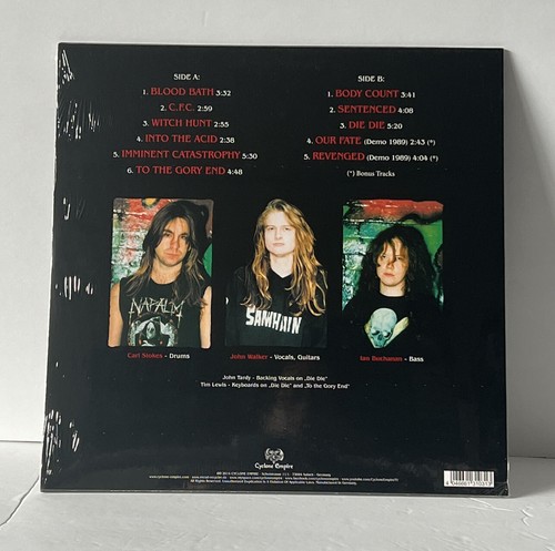 CANCER - TO THE GORY END VINYL LP HYPOCRISY OBITUARY DEATH METAL RARE! - Picture 3 of 4