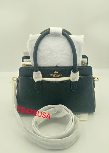 NWT Coach Mini Darcie Carryall Leather Satchel Crossbody Black CH297 $428 Packed