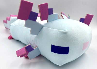 Axolotl Cyan Plush Toy from Minecraft Video Game Large 10