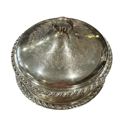 Juego De Colección De 3 Piezas WM ROGERS Plateado Tazón Tapa Plato Bandeja Para Servir - Imagen 4 de 14