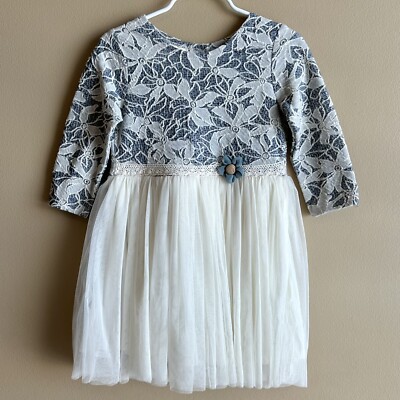 lace dress blue and cream Cream And Blue Floral Maxi Dress With Lace Back