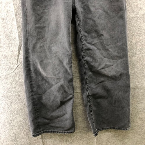 Old Navy Girls 14 High Rise Baggy Wide Leg Jean Black Relaxed Adjustable Waist - Picture 4 of 8