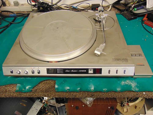 Fisher MT-6360 Turntable FOR PARTS OR REPAIR 