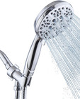 Shower Head with Handheld High Pressure-Full Body Coverage Powerful Rain Show.