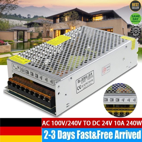 LED Netzteil Trafo DC 24V 10A 240W Schaltnetzteil Adapter Power Supply LED Strip - Bild 6 von 20
