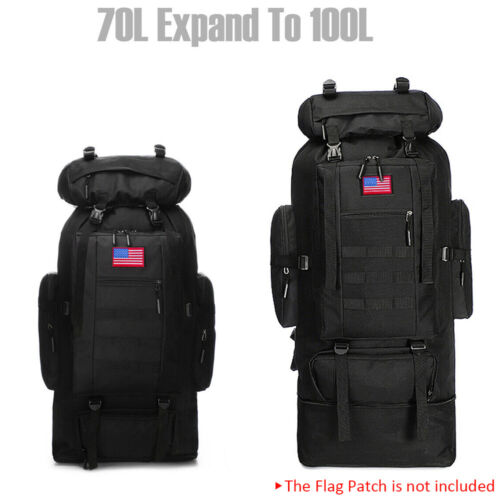 100L Rucksack Wasserdicht Wanderrucksack Trekkingrucksack Outdoor Reiserucksack - Bild 12 von 20