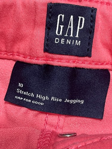 Gap Denim Jeans, Girls Size 10, Pink, Stretch High Rise Jegging - Picture 7 of 10