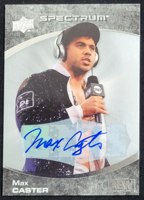 2021 UPPER DECK AEW SPECTRUM MAX CASTER AUTO THE ACCLAIMED ROOKIE AUTO