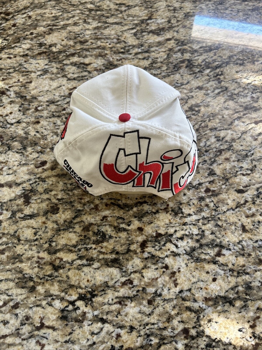 VINTAGE 90'S DREW PEARSON SNAPBACK HAT CHICAGO BULLS TWILL