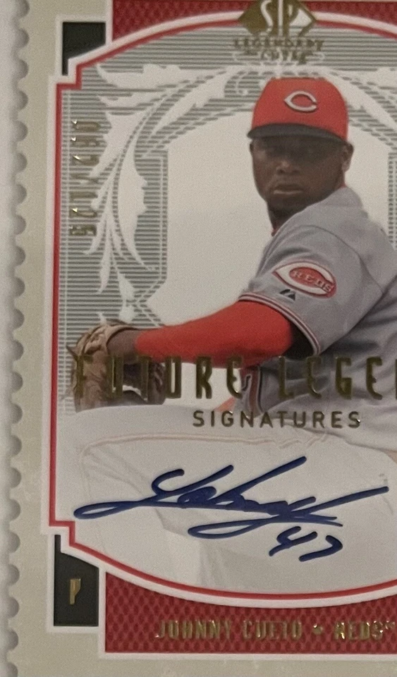 2009 Upper Deck SP Legendary Cuts Future Legends Johnny Cueto Auto SP 062/125 - Image 2 of 3