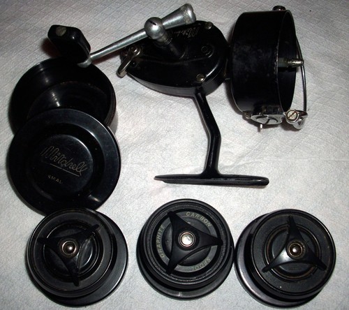 MITCHELL 350 MADE IN FRANCE FISHING REEL/3 rolls aluminum graphite match FULSET - 第 7/10 張圖片