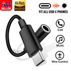 USB Type C to 3.5mm Headphone Audio Aux Stereo Cable Adapter For Samsung iPhone