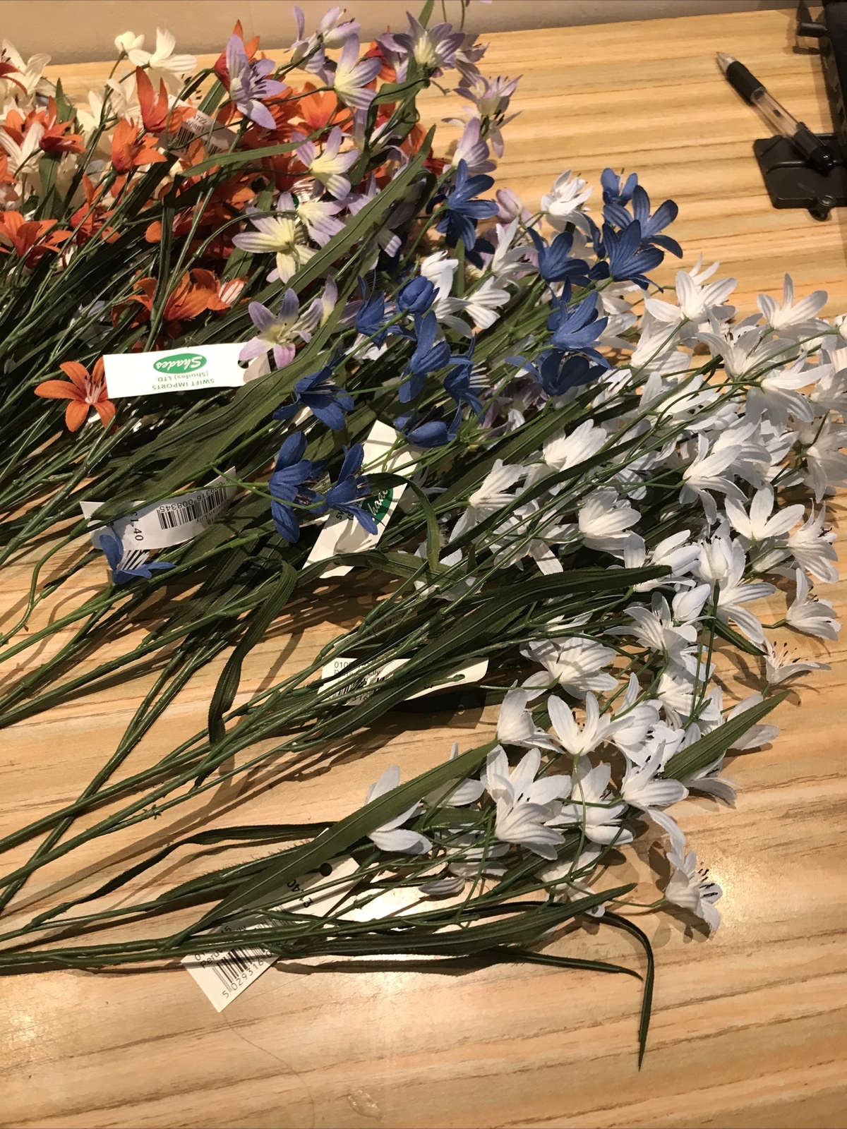 60cm Stemmed Artificial peruvian lily flowers joblot mix swift imports
