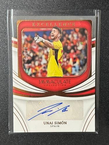 2022-23 Panini Immaculate Unai Simon Excellence Auto /73 - Picture 2 of 4
