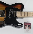 THE ZOMBIES SIGNED SUNBURST ELECTRIC GUITAR COLIN BLUNSTONE ROD ARGENT JSA COA — photo 2