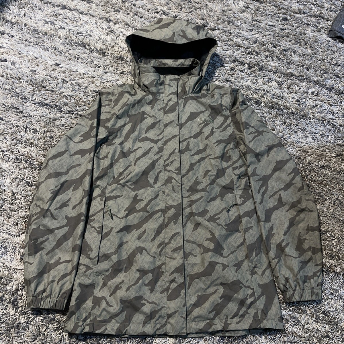 The North Face Jacket Dryvent Camouflage Camo Hood Windbreaker
