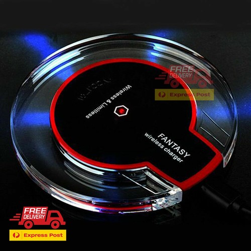 WIRELESS QI CHARGER PAD FAST CHARGE MOBILE PHONE/TABLET USB COMPTBLE ANDROID/iOS - Picture 3 of 6