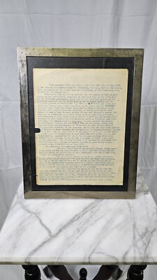 Antique California Gold Rush Mining Agreement