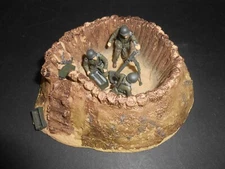 Ultimate Soldier  1:32 WWII German Mortar Team With Bunker Forces Of Valor  BBI