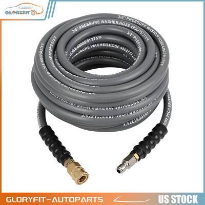 #ad 50#x27; x 3 8quot; Non Marking 4800psi High Pressure Washer Hose Gray 50ft $69.99
