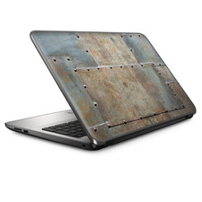 Universal Laptop Skins wrap for 15" - Metal Panel aircraft rivets