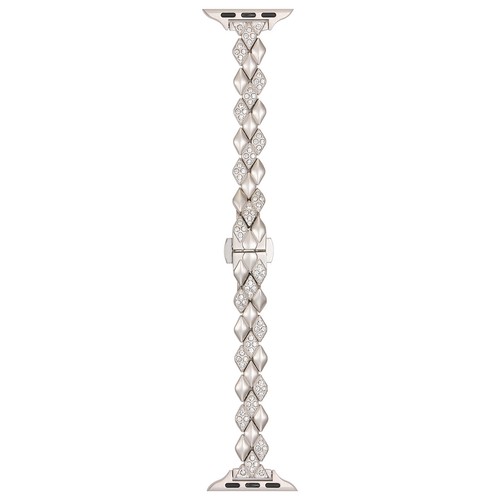 For Apple Watch Series 10 9 8 7 6 5 4 Ultra Metal Rhombus Diamante Strap Band - Picture 33 of 35