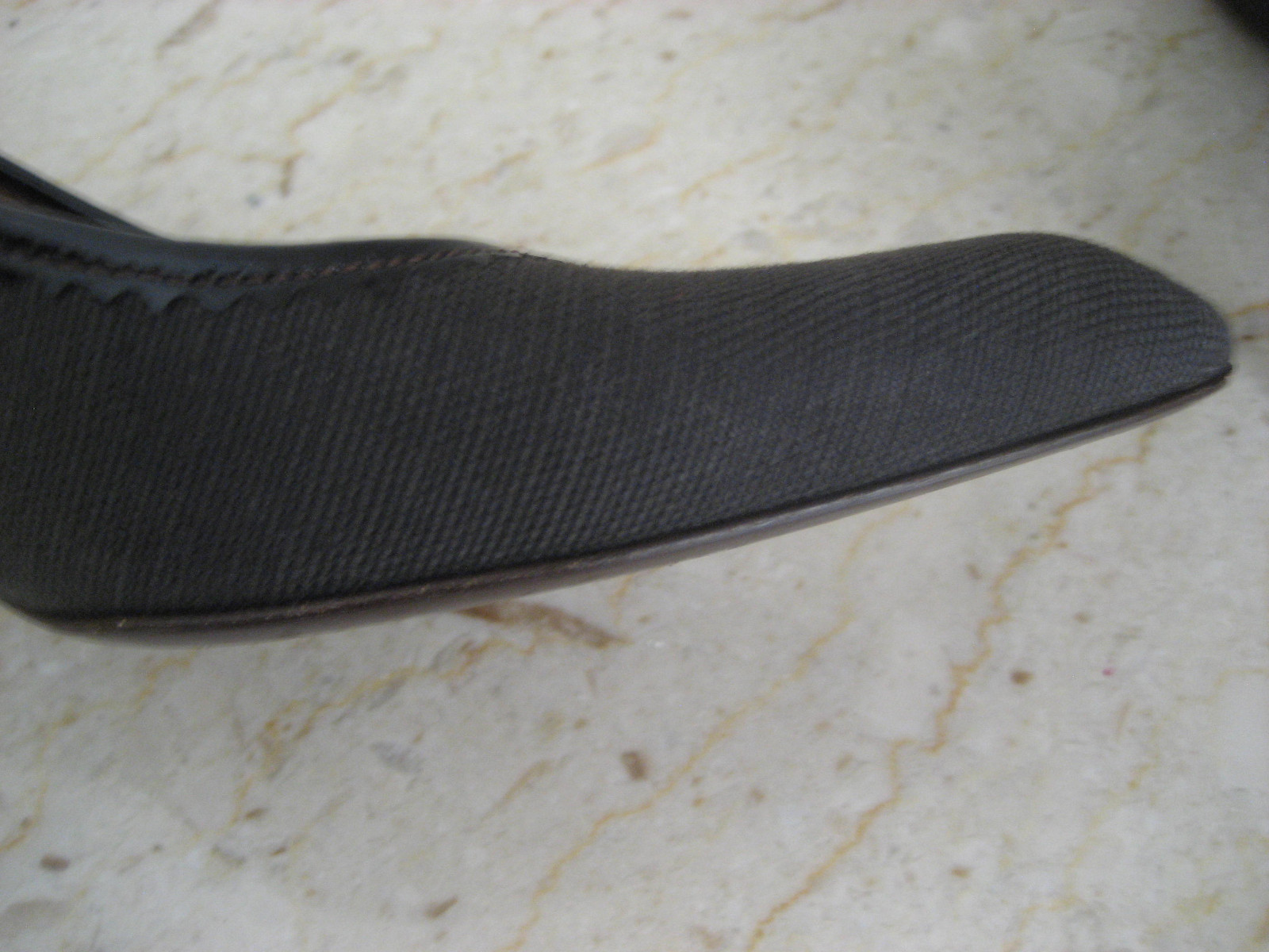 AUTENTICO YSL SAINT LAURENT SLINGBACKS LINO SPESSO MARRONE PUNTA A PUNTA TAGLIA39"RET$698 WOW