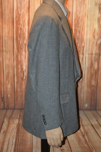 Vintage Polo Ralph Lauren Herren Flanell Tweed Wolle grau 2 Knopf Anzug Gr 41R Wst 36x29 - Bild 8 von 19