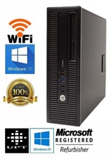 HP Elite G1 Core i5 Quad Core Desktop Computer PC 8GB Large 2TB Windows 10 WiFi
