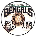 CINCINNATI BENGALS | Vinyl Record Clock | Football Wall Art Gift | FREE SHIPPING