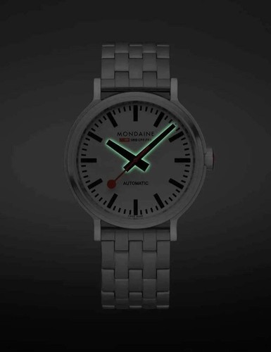 Mondaine MST.4161B.SJ Mens Watch SBB Original Automatic 41mm 3ATM - Picture 2 of 10