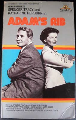 Adam's Rib 1949 (Big Box, VHS, 1983) MGM (USED - GOOD) RARE OOP! FREE ...