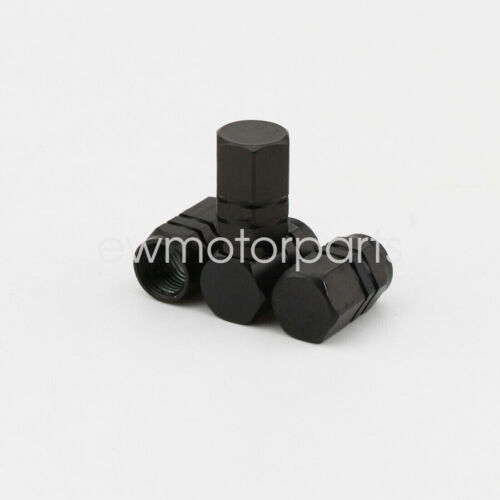 4pcs Black Aluminum Motorcycle Wheel Tire Valve Stem Caps For Harley Davidson - Picture 2 of 5